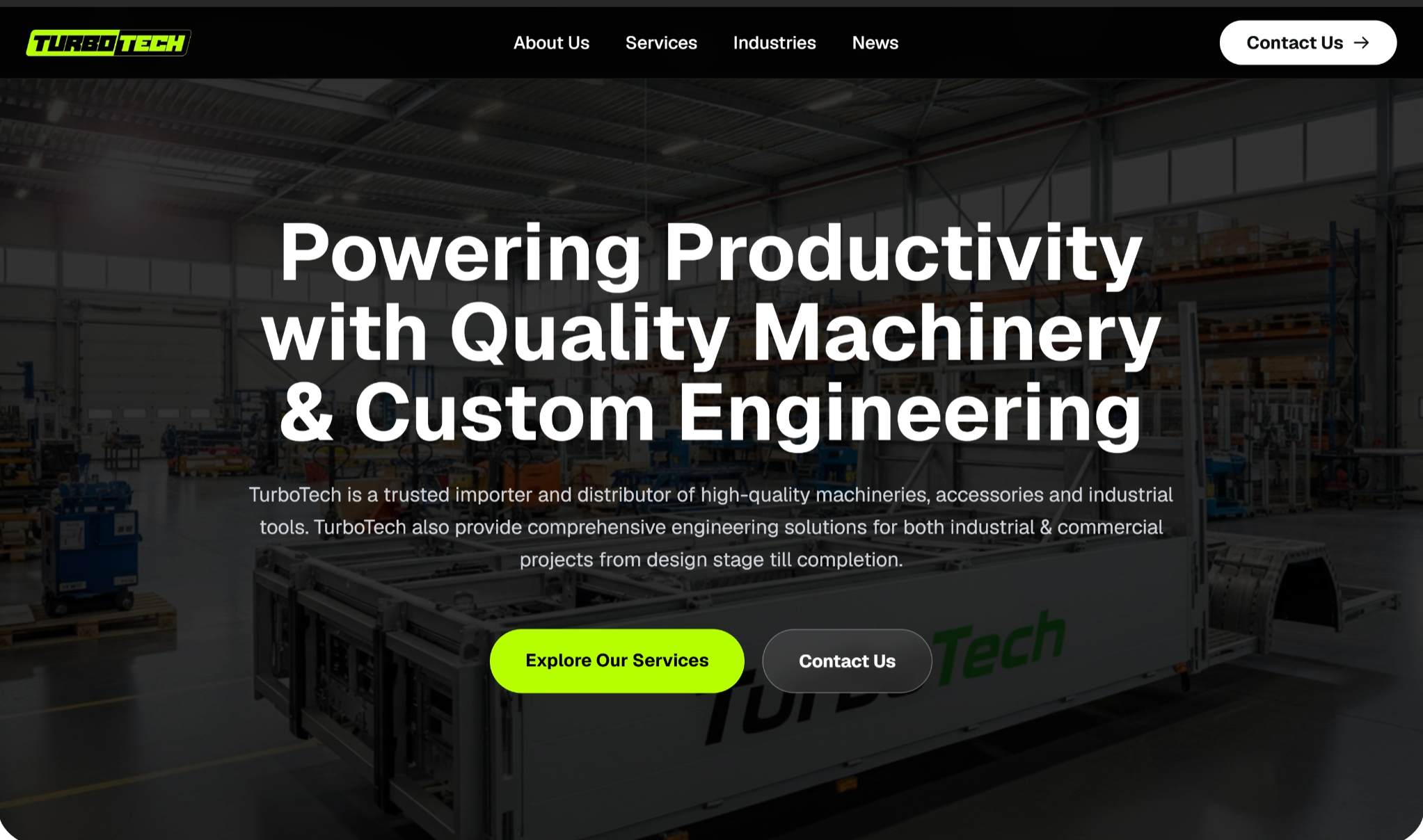 Turbotech Engineering (Pvt) Ltd desktop preview